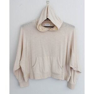 Tommy John Hoodie Womens XL Beige Pullover Sweatshirt Pocket Lightweight Lounge